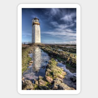 Southerness Lighthouse HDR photo Dumfries and Galloway Sticker